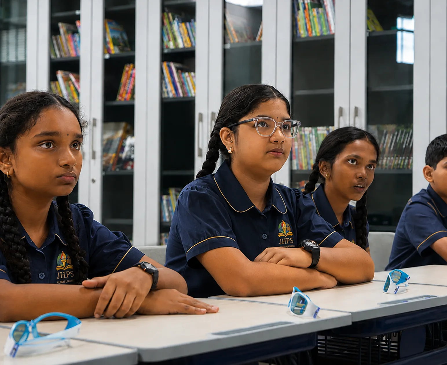 JHPS Lower Secondary students in a classroom