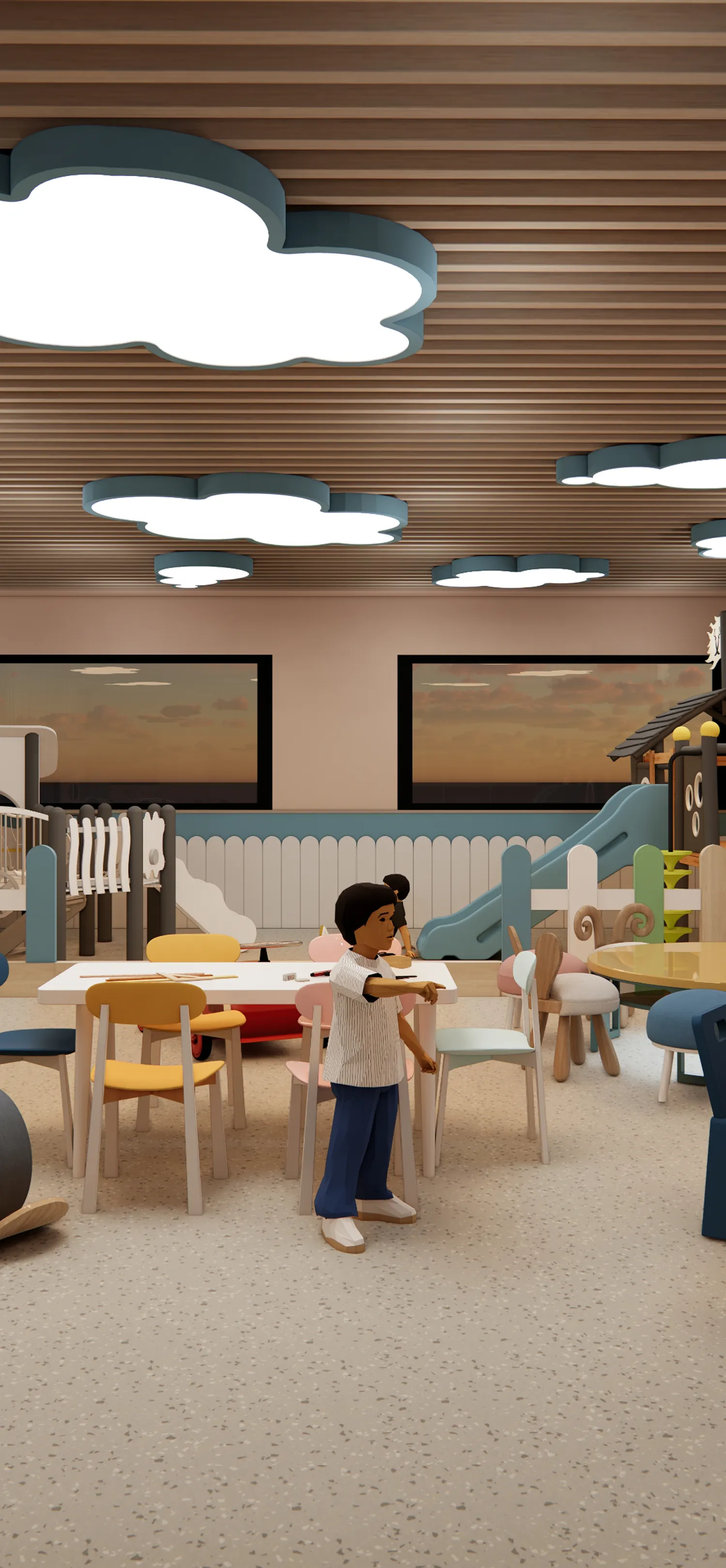 Colourful JHPS indoor play and activity room
