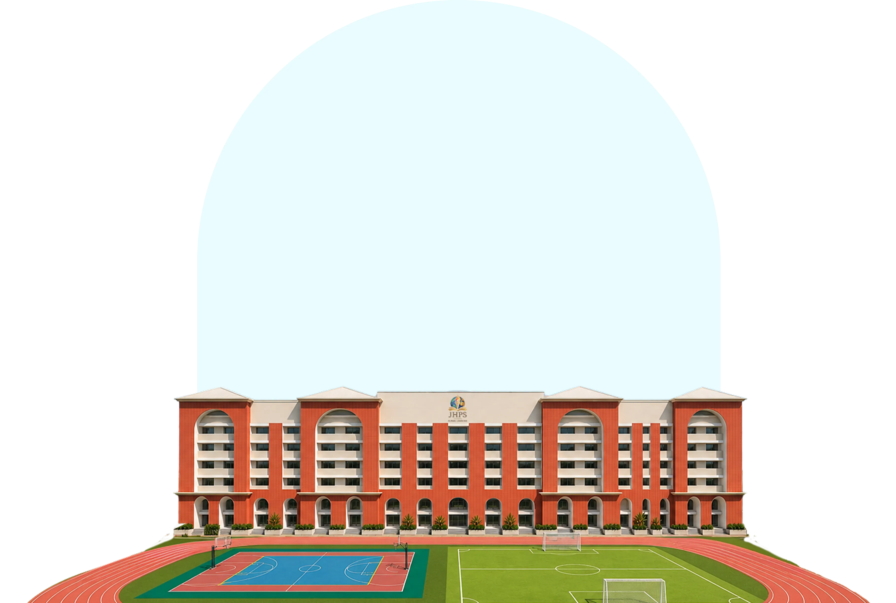JHPS school building and sports facilities